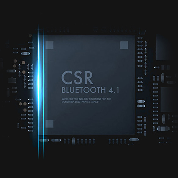 Bluetooth 4.1 sluchátka Dacom Athlete mají nízkou energetickou náročnost, kvalitní CSR čip a znčkovou Mitsubishi anténu.